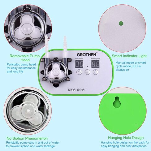 HUIOP Timed Dosing Peristaltic Pump Metering Pump Smart Watering Device Amount Timing Control with 5 Meter Hose 160ml/min for Aquarium Laboratory Home Office,Dosing Peristaltic Pump in Kuwait
