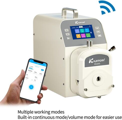 Kamoer 12L/min high flow peristaltic pump stepper motor 100V~240V M5(upgraded by AIP) intelligent WiFi variable speed liquid dosing pump touch screen digital control in Saudi Arabia