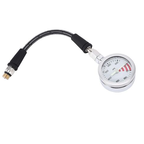 Diving Pressure Gauge Luminous Durable Scuba Diving Pressure Gauge with Hose for Night Use Carbon Fiber 1 Unit in Kuwait