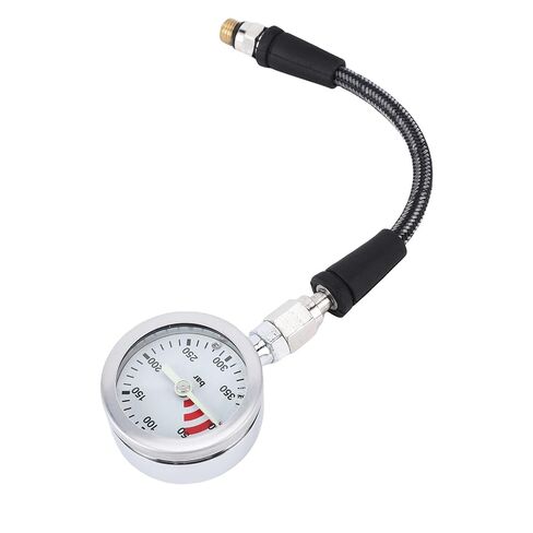 Diving Pressure Gauge Luminous Durable Scuba Diving Pressure Gauge with Hose for Night Use Carbon Fiber 1 Unit in Kuwait