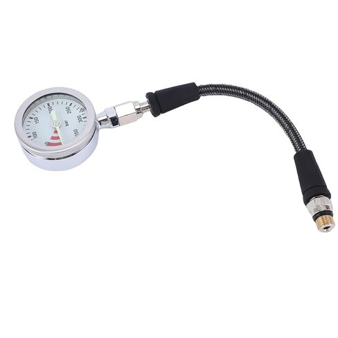 Diving Pressure Gauge Luminous Durable Scuba Diving Pressure Gauge with Hose for Night Use Carbon Fiber 1 Unit in Kuwait