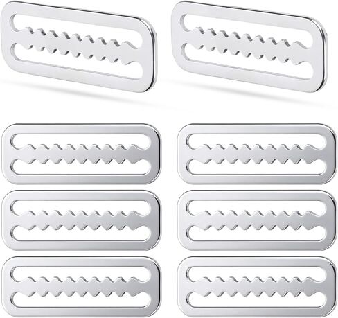 8 PCS Scuba Weight Belt Keepers 316 Stainless Steel Scuba Weight Keepers 2 inches Diving Webbing Belt Slide Stopper Weight Retainer Clips with Teeth for Standard 2 inches/5cm Webbing Belts in Kuwait