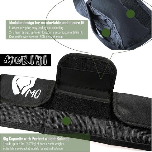 Pro Scuba Diving Weight Belt with 4 Pockets, Quick Release Buckle, Adjustable Waist 115cm, Lead Protection, Heavy-Duty for Scuba, Freediving, Spearfishing in Kuwait