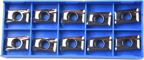 10 Pack APMT1604PDER-MA3 H01 Carbide Milling Inserts For Aluminum, Indexable Turning Tool Tips Compatible With APKT1604, Semi-Finishing And Finishing CNC Lathe Blades in Kuwait