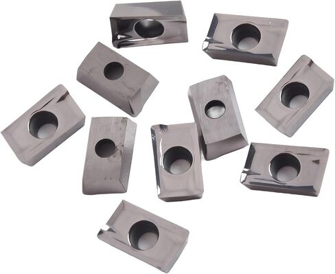 10 Pack APMT1604PDER-MA3 H01 Carbide Milling Inserts For Aluminum, Indexable Turning Tool Tips Compatible With APKT1604, Semi-Finishing And Finishing CNC Lathe Blades in Kuwait