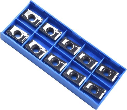 10 Pack APMT1604PDER-MA3 H01 Carbide Milling Inserts For Aluminum, Indexable Turning Tool Tips Compatible With APKT1604, Semi-Finishing And Finishing CNC Lathe Blades in Kuwait