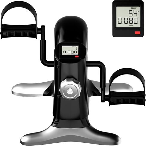 Under Desk Bike Pedal Exerciser, Mini Exercise Bike for Arm/Leg Exercise, Portable Peddler with LCD Display in Saudi Arabia