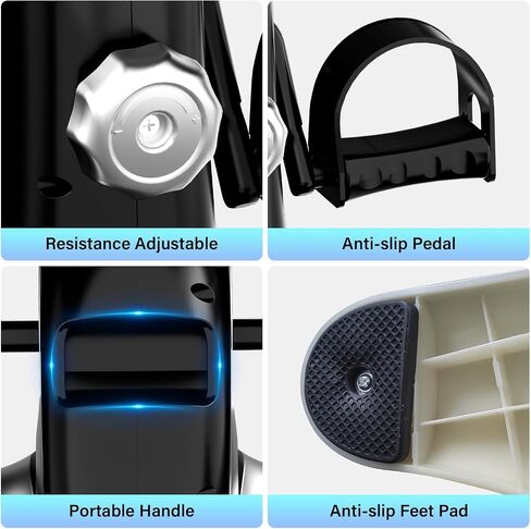 Under Desk Bike Pedal Exerciser, Mini Exercise Bike for Arm/Leg Exercise, Portable Peddler with LCD Display in Saudi Arabia