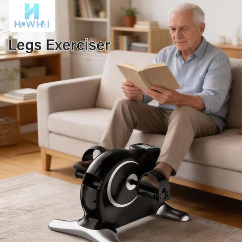 Under Desk Bike Pedal Exerciser, Mini Exercise Bike for Arm/Leg Exercise, Portable Peddler with LCD Display in Saudi Arabia