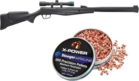 مجموعة Stoeger S4000-E - عيار .22 - مادة صناعية سوداء مع كريات مدببة على شكل قبة X-Power in Kuwait