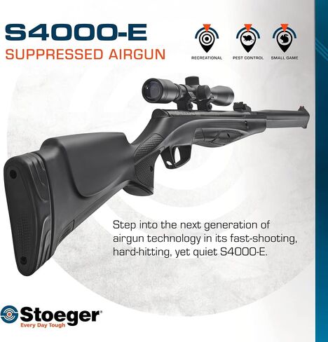 مجموعة Stoeger S4000-E - عيار .22 - مادة صناعية سوداء مع كريات مدببة على شكل قبة X-Power in Kuwait