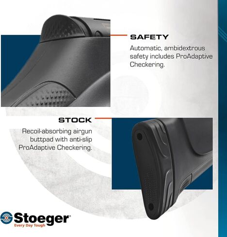 مجموعة Stoeger S4000-E - عيار .22 - مادة صناعية سوداء مع كريات مدببة على شكل قبة X-Power in Kuwait