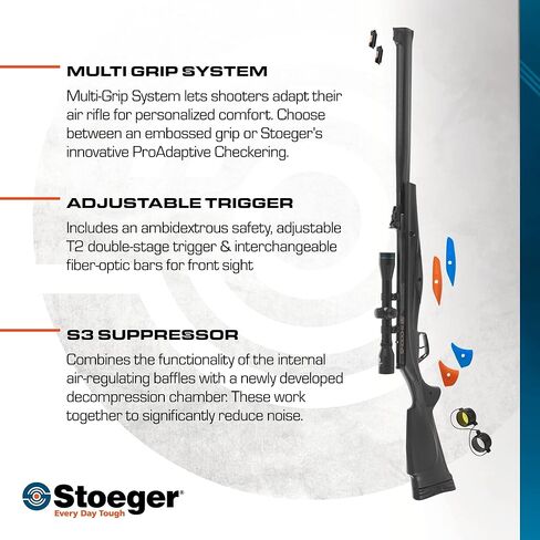 مجموعة Stoeger S4000-E - عيار .22 - مادة صناعية سوداء مع كريات مدببة على شكل قبة X-Power in Kuwait