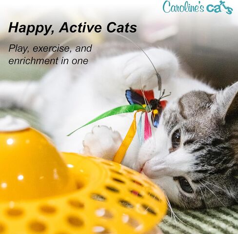 القطط كارولين ترفرف لعبة الفراشة Cat Toy Elcling ، الفراشات البديلة ، تناسب كل شيء مع الكفوف والبوتاروما والعلامات التجارية الأخرى in Kuwait