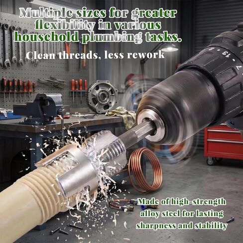 4-In-1 Upgraded Pvc Pipe Threading Tool—Includes Pipe Forming Tools for Cutting 1/2-Inch, 3/4-Inch, and 1-Inch Internal & External Threads, Making It Ideal for Plumbing Repairs and DIY Projects in Kuwait