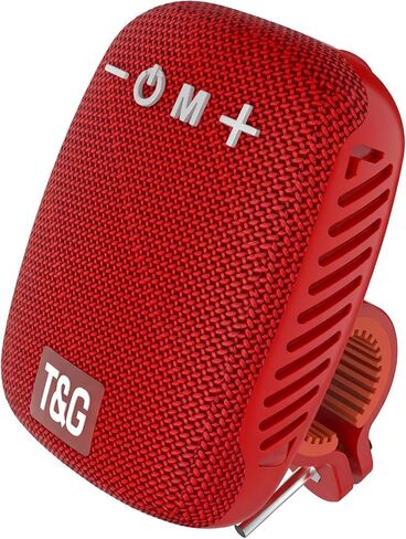 T&G Portable Bluetooth Bike Speaker, Waterproof Wireless Mini Speaker with Bike Mount, 12H Playtime, Built-in Mic, Shockproof, for Cyclists, Hiking, Travel in Saudi Arabia
