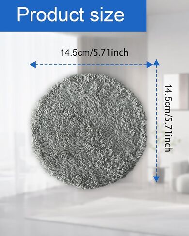 Replacement Pads for Window Cleaning Robot, Microfiber Cleaning Clothes Window Cleaner Robot Replacement Set, Reusable Machine Washable, 8pcs in Kuwait