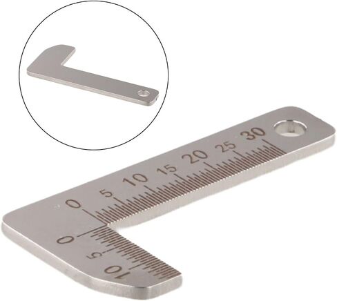 Precise 0 15mm Stainless Steel Chamfer Caliper Measuring Gauge For Use In Engineering Workshops And DIY Craft Projects(45° small) in Kuwait