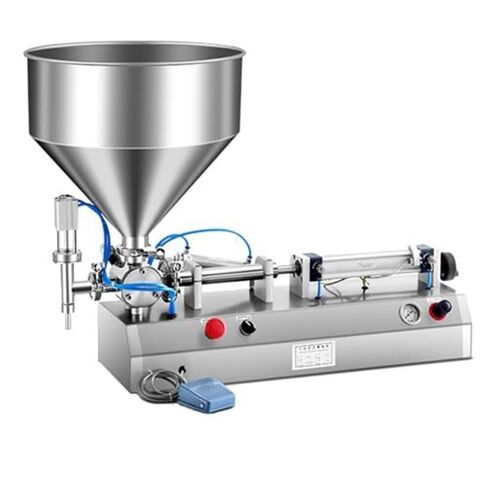 Pneumatic Liquid Paste Filling Machine, Semi-Automatic Horizontal Filler with 30L Hopper for Efficient Packaging(1000ml) in Kuwait