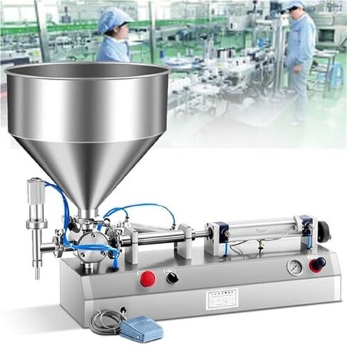 Pneumatic Filling Machine for Liquids and Pastes, Efficient 25 Bottles/Minute, Ideal for Cream and Shampoo Packaging(200ml) in Kuwait