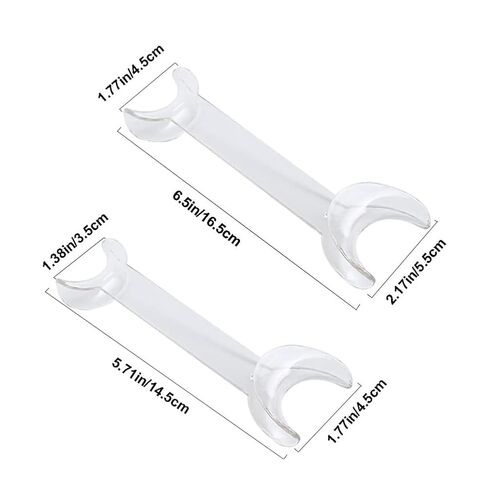 6 Pcs T-Shape Intraoral Cheek Lip Retractor Double Head Autoclavable Dental Mouth Opener Intraoral Opener Teeth Retractors Kit for Teeth Whitening Dental Orthodontic Tool Surgical Retractor, White in Kuwait