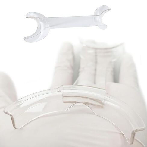 6 Pcs T-Shape Intraoral Cheek Lip Retractor Double Head Autoclavable Dental Mouth Opener Intraoral Opener Teeth Retractors Kit for Teeth Whitening Dental Orthodontic Tool Surgical Retractor, White in Kuwait