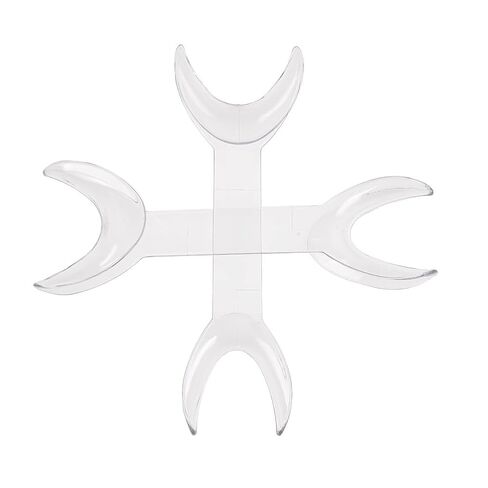6 Pcs T-Shape Intraoral Cheek Lip Retractor Double Head Autoclavable Dental Mouth Opener Intraoral Opener Teeth Retractors Kit for Teeth Whitening Dental Orthodontic Tool Surgical Retractor, White in Kuwait