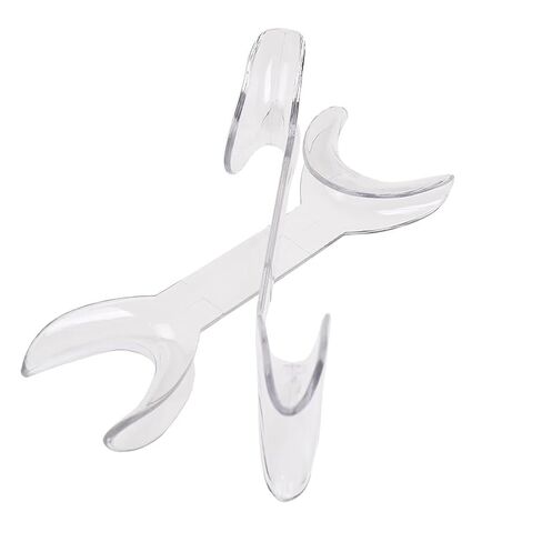 6 Pcs T-Shape Intraoral Cheek Lip Retractor Double Head Autoclavable Dental Mouth Opener Intraoral Opener Teeth Retractors Kit for Teeth Whitening Dental Orthodontic Tool Surgical Retractor, White in Kuwait