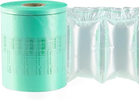 وسائد هوائية MINI AIR EASI EA2/EA2S للشحن، أكياس هوائية للتغليف، 8 بوصات × 4 بوصات 4000 قطعة 1312 قدمًا لكل لفة، حشو صندوق لوازم قابل للنفخ، طبقة وسادة هوائية، لفة واحدة in Kuwait