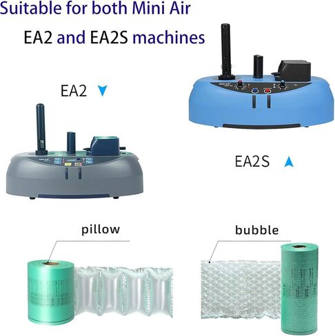 وسائد هوائية MINI AIR EASI EA2/EA2S للشحن، أكياس هوائية للتغليف، 8 بوصات × 4 بوصات 4000 قطعة 1312 قدمًا لكل لفة، حشو صندوق لوازم قابل للنفخ، طبقة وسادة هوائية، لفة واحدة in Kuwait