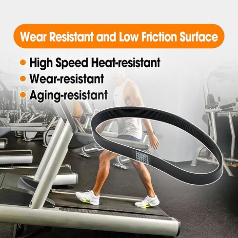 حزام محرك جهاز المشي الأسود استبدال 306894 مناسب لـ NordicTrack ProForm Gold'sGym HealthRider Commercial 2950 Rebok in Kuwait