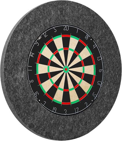 Karella Ultimo Dartboard Surround, Made in Germany, Dart Collection Ring, Catching Ring Made of Recycled Fibres, Border for All Dartboards, Backboard for Steel Darts, Wall Protection, Round Collection in Kuwait
