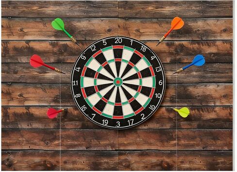 Dart Board Wall Protector, 47" x 35" x 0.5" Thick Felt Dartboard Surround Wall Guard, Heavy Duty Backing Pad with Strong Adhesive Tabs for Professional & Home Dart Games in Kuwait