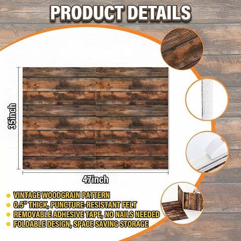 Dart Board Wall Protector, 47" x 35" x 0.5" Thick Felt Dartboard Surround Wall Guard, Heavy Duty Backing Pad with Strong Adhesive Tabs for Professional & Home Dart Games in Kuwait