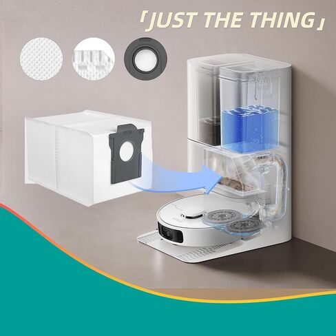 16 حزمة أكياس غبار X40 L40 X30 X50 لـ Dreame X50 Ultra/X40 Ultra/X30 Ultra/L50 Ultra/L40 Ultra/L10s Ultra Gen 2/L10s Pro Ultra Robot Vacuum Cleaner 3.2L سعة كبيرة ملحقات حقيبة الغبار in Kuwait