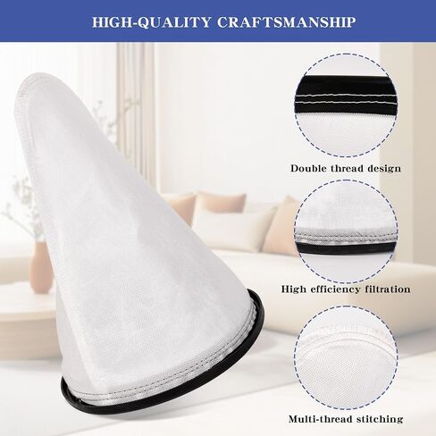 4 Pack 2KE2105000 Filter Bag Replacement Compatible with Hoover Backpack Vacuum Cleaner Commercial C2401/C2401010 Reusable Cloth Bag Liner Replacement Filter Bags with Royal Model RY4000 / RY4001 in Kuwait