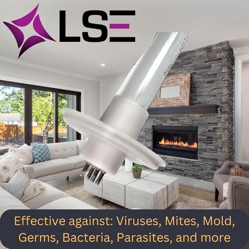 LSE Lighting LMPRGPT180 مصباح الأشعة فوق البنفسجية المكافئ | متوافق مع سانوفوكس سيبر 18/24-G، UVX-PR18 | لمبة الأشعة فوق البنفسجية T6 مقاس 18 بوصة | 4 دبابيس مع حلقة الاحتفاظ | استبدال عالي الأداء | مصمم في الولايات المتحدة الأمريكية in Kuwait
