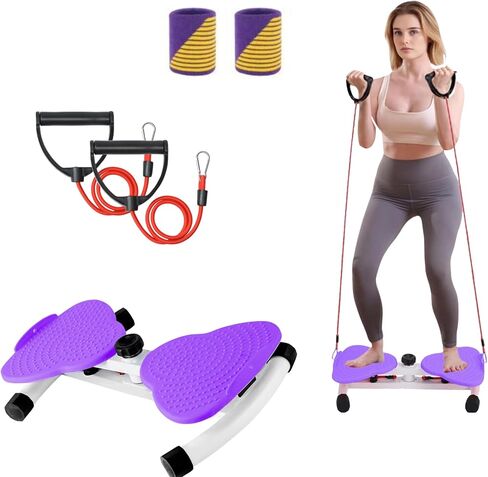 Waist Twister Machine Exercise, Ab Twist Board with 300 lbs Weight Capacity, Abs Workout for Slim Waist and Core Ab Exercise, Noiseless Home Gym Equipment for Women Men in Kuwait