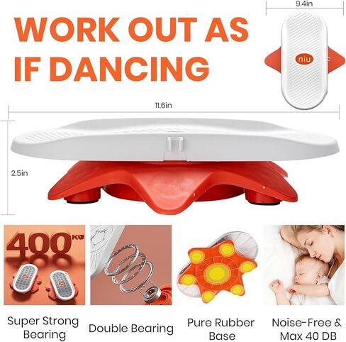 Ab Twister Board for Exercise Waist Twisting Disc with handle,Core Twister Exercise Board in Workout Home Gym Noiseless Balance Board Home Gym Exercise Equipment in Kuwait