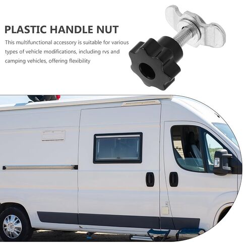 Vaguelly Adjustable M8x40mm Plastic Handle Nut for Aluminum Track Accessories, Reliable and Easy to Install Fixed Track Nut for Rv Camping Car Modifications and Vehicle Upgrades in Kuwait