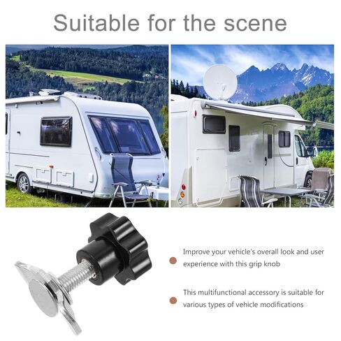 Vaguelly Adjustable M8x40mm Plastic Handle Nut for Aluminum Track Accessories, Reliable and Easy to Install Fixed Track Nut for Rv Camping Car Modifications and Vehicle Upgrades in Kuwait