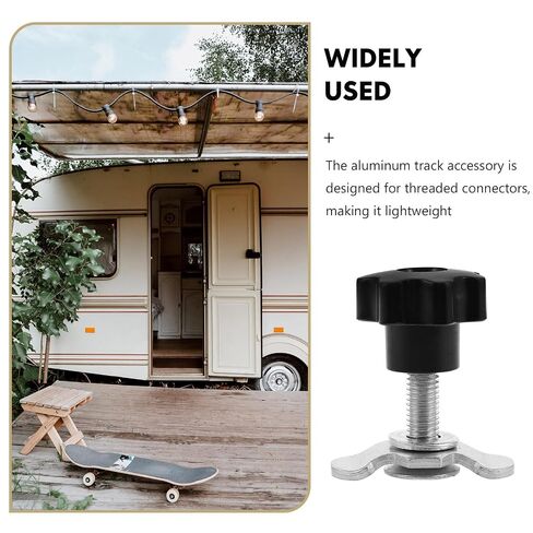 Vaguelly Adjustable M8x40mm Plastic Handle Nut for Aluminum Track Accessories, Reliable and Easy to Install Fixed Track Nut for Rv Camping Car Modifications and Vehicle Upgrades in Kuwait