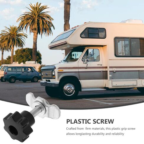 Vaguelly Adjustable M8x40mm Plastic Handle Nut for Aluminum Track Accessories, Reliable and Easy to Install Fixed Track Nut for Rv Camping Car Modifications and Vehicle Upgrades in Kuwait