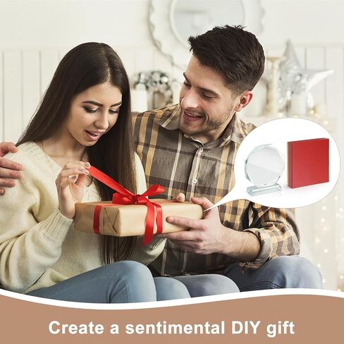 3 Pcs Sublimation Blanks Crystal Picture Frame Trophies Glass Sublimation Plaques Canvas Blanks for Tabletop Ornaments DIY Personalized Memorial Gift in Kuwait