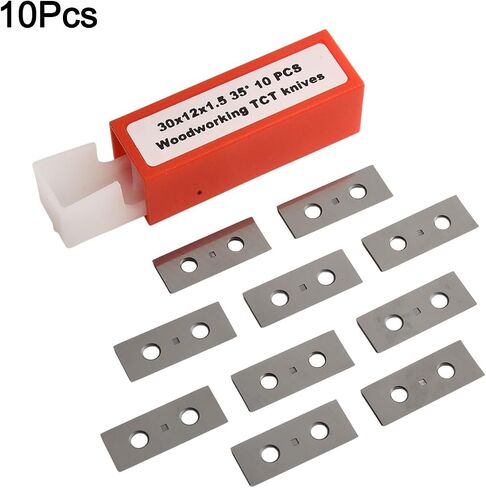 Solid Carbide Square Cutters Inserts 30x12x1.5mm 35 Degree 2-Edge Reversible for Woodworking Lathe Planing Tools 10 Pieces in Kuwait