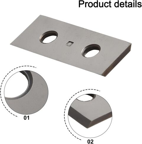 Solid Carbide Square Cutters Inserts 30x12x1.5mm 35 Degree 2-Edge Reversible for Woodworking Lathe Planing Tools 10 Pieces in Kuwait