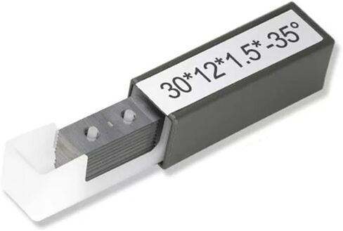 Solid Carbide Square Cutters Inserts 30x12x1.5mm 35 Degree 2-Edge Reversible for Woodworking Lathe Planing Tools 10 Pieces in Kuwait