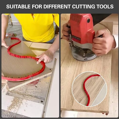 Woodworking Profile Strip 2 Meter Gear Driven Chain Flexible Curve Template Tool Bar for Complex Shapes and Curves with High Polymer Material in Kuwait