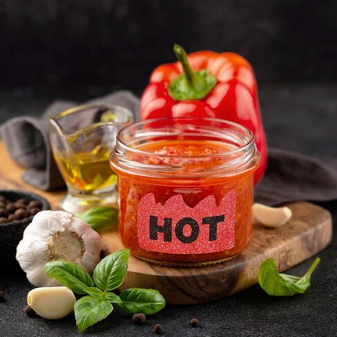 ملصقات Rave Hot مقاس 2 × 1-1/5 بوصة ملصقات على شكل لهب ساخن بمناسبة العناصر الشائعة لمتاجر المطاعم in Kuwait