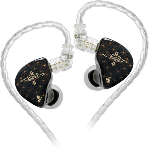 سماعة أذن TANGZU Wan'er S.G HiFi 10 مم ديناميكي PET بغشاء داخل الأذن مع شكل مريح، كابل مجدول OFC قابل للفصل لمسرح DJ الموسيقي الصوتي (أسود-1 3.5 مم مع ميكروفون) in Kuwait